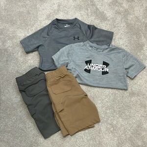 Under Armour Kids' Gray and Tan Outfit Set